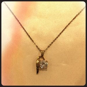 Faux Diamond pendant